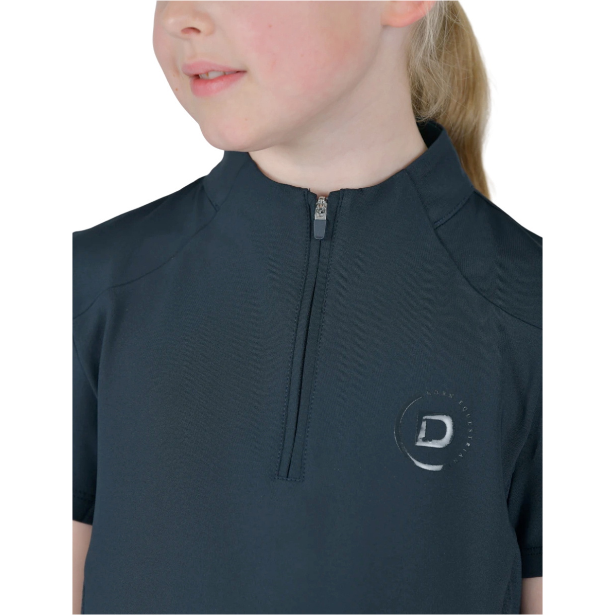 2025 Dublin Junior 1/4 Zip Short Sleeve Top 1028859 - Navy